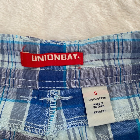 Unionbay cotton blue Striped size 5 womens shorts - Picture 4 of 6